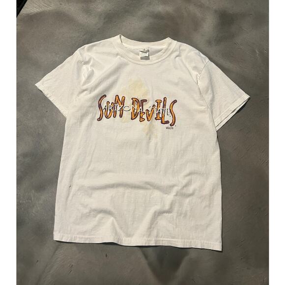 other Other - other T-Shirts Vintage 1999 Arizona State Sun Devils T-Shirt Large White ASU